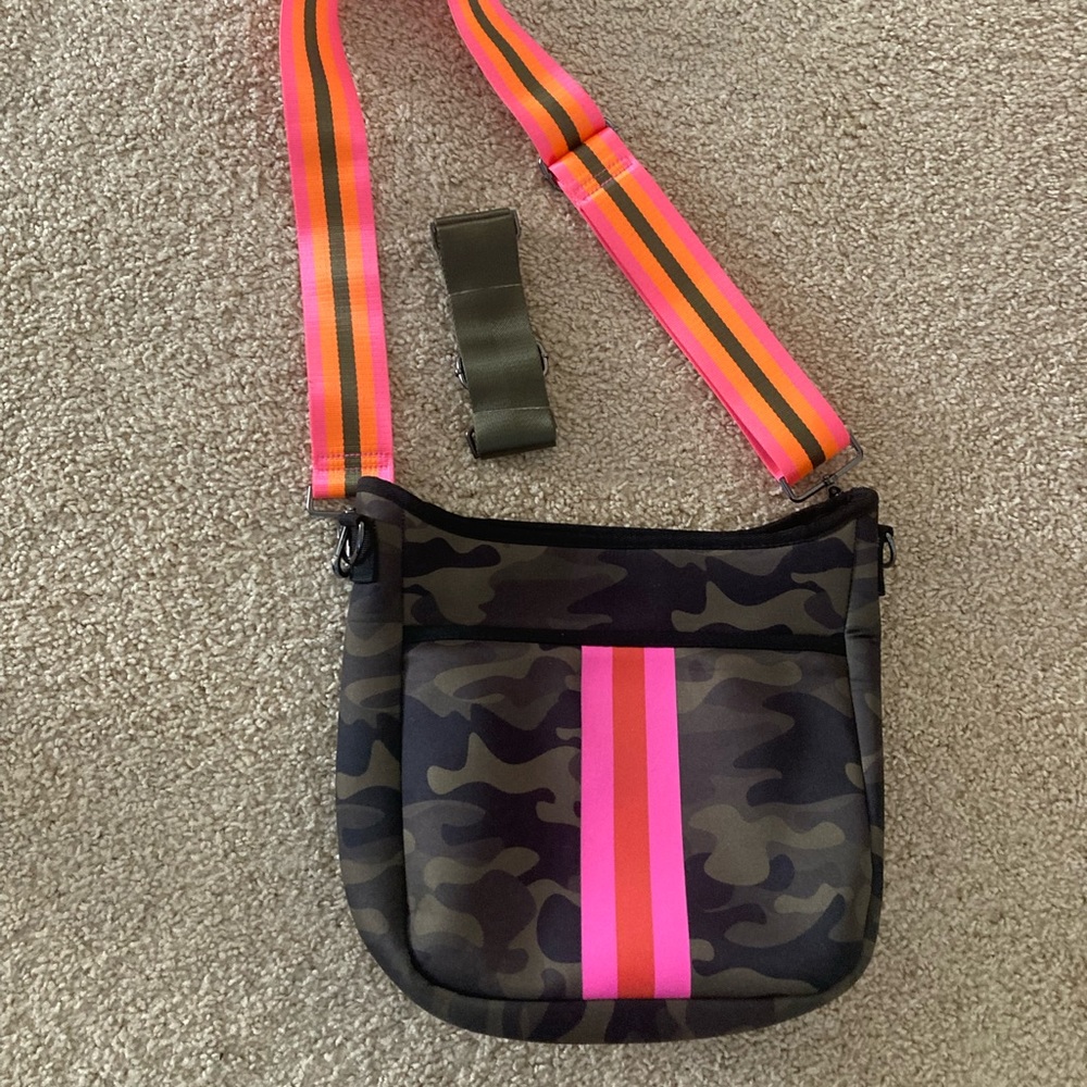 Haute Shore Camo purse.  Two straps